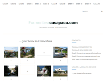 Tablet Screenshot of formenteracasapaco.com